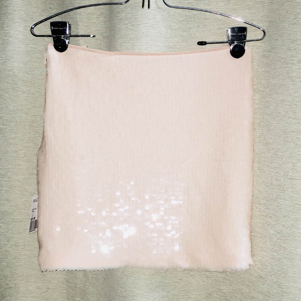 Forever21 Peach Sequin mini skirt